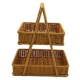 thumbnail image 2 of Cesta de almacenamiento para frutas, cesta rústica versátil para encimera, frutero para despensa, dormitorio, hogar y baño., 2 of 9
