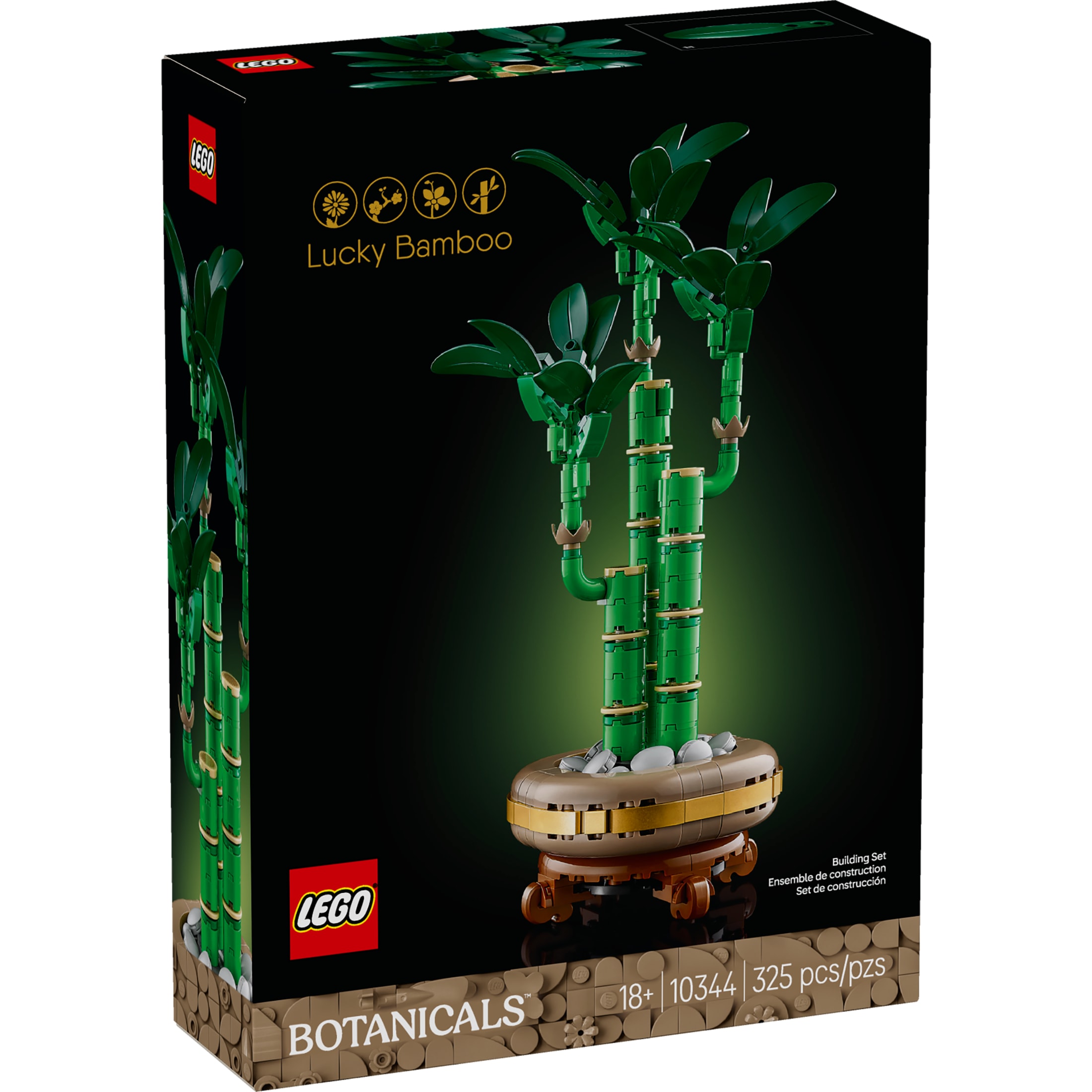 LEGO Botanicals Bambú de la Suerte Set de Construcción - Plantas Artificiales para Decoración de Interiores, Adultos Mayores de 18 Años - Idea de Regalo Única para Cumpleaños - Plantas Falsas para Mesa, Escritorio, Oficina - 10344 2