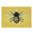 thumbnail image 1 of Queen Bee Cutting Board, Detailed View of an Insect on a Honeycomb Backdrop, Decorative Tempered Glass Cutting and Serving Board, in 3 Sizes, by Ambesonne, 1 of 2