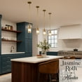 thumbnail image 3 of Hunter - Beverly Glen 1-light Luxe Gold, Mini Pendant Light, Dimmable, Transitional Style, Dome Shaped, for Bedrooms, Dining, Living Rooms - 13236, 3 of 8