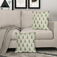 thumbnail image 3 of Watercolor Green Christmas Tree Throw Pillow Covers 18x18 Set of 2 Rustic Xmas Vintage Holiday Print Decorative Outdoor Pillowcases Winter Farmhouse Cushion Cases Decor for Couch Sofa Bed, 3 of 6