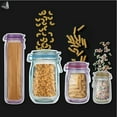 thumbnail image 4 of PULLIMORE 20 Pcs Reusable Mason Jar Bottles Ziplock Bags Zipper Snack Fresh Food Storage Pouch for Kitchen Travel Camping Office Picnic (4 Sizes), 4 of 8