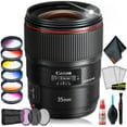 thumbnail image 1 of Canon EF 35mm f/1.4L II USM Lens (Intl Model) + Fully Loaded Lens filter Kit, 1 of 8
