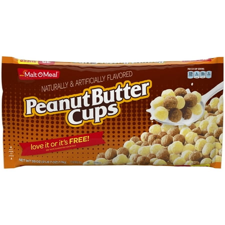 Eco Collection Cereal - Malt-O-Meal Breakfast Cereal, Peanut Butter Cups, 39 Oz, Bag