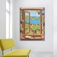 thumbnail image 2 of HFDF Landscape Poster Wall Art Vtage Farmhouse Decor Grapeve Orchard Prted on Canvas Picture Patg Artwork for Modern Home Livg Room Hotel Office Wall Decoration Ready to Hang 11x14inch Framed, 2 of 6