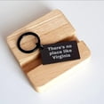 thumbnail image 2 of Amangny Virginia Gifts for Dad: There's No Place Like Virginia Engraved Keychain, Unique Father's Day Unique Gifts for Him, Stainless Steel, Black Color, Inspirational Quote, 2 of 3