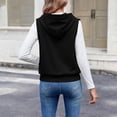 thumbnail image 6 of Misright Women's Lightweight Sleeveless Hoodie with Zipper Fit Casual, 6 of 11
