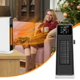 thumbnail image 2 of Oscillating Digital Ceramic Tower Heater for Large Rooms, with Adjustable Thermostat, Timer and Remote Control, 29 Inches, 1500W, Black Lightning Deals of Today Clearance, 2 of 9