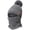 Gray, variant on BadPiggies Womens Pom Beanie Hat Scarf Set Winter Slouchy Warm Hat Fuzzy Knit Skull Cap with Fleece Lined (Pink)