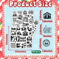 thumbnail image 4 of Easma 45 PIEZAS Calcomanías de Vinilo para el Pesebre de Navidad Hojas de 11x11", 4 of 9