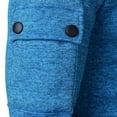 thumbnail image 6 of Aofany Mens Casual Solid Tracksuit Hooded Pullover and Elastic Waist Sweatpants Sweatshirt 2 Piece Set, 6 of 8