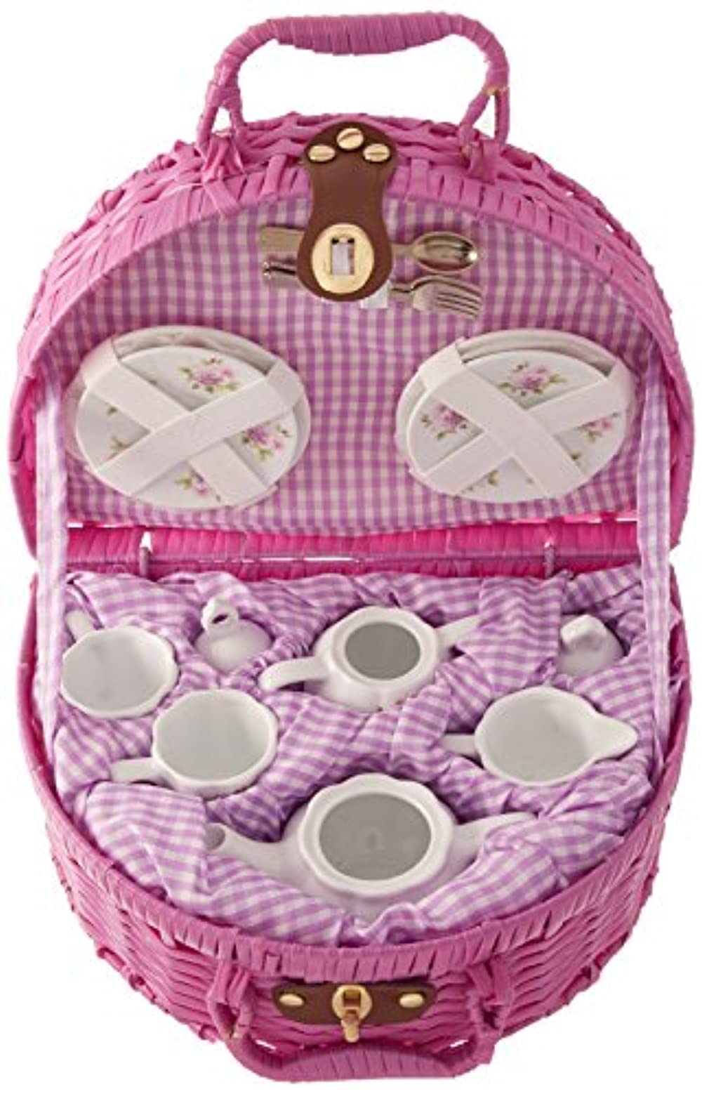 Delton Products Rose Pattern 1X Child Size Pretty Little Tea Set for