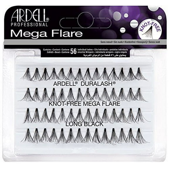 Ardell Mega Flare - Knot-Free - Long Black
