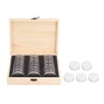 thumbnail image 1 of 30 Grid Commemorative Coin Protection Box Retro Coin Collection Box for Bedroom Office Home, 1 of 5
