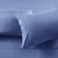thumbnail image 4 of 300 Thread Count 100% Egyptian Cotton 3-Piece Flat Sheet (1 Flat + 2 Pillow Covers) Size Queen Color Sky Blue Solid, 4 of 6