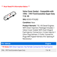 thumbnail image 2 of Valve Cover Gasket - Compatible with 1996 - 1997 Ford Econoline Super Duty 7.3L V8, 2 of 2