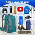 thumbnail image 2 of Mochila de Senderismo NUBILY 50L Impermeable para Hombre y Mujer, 2 of 7