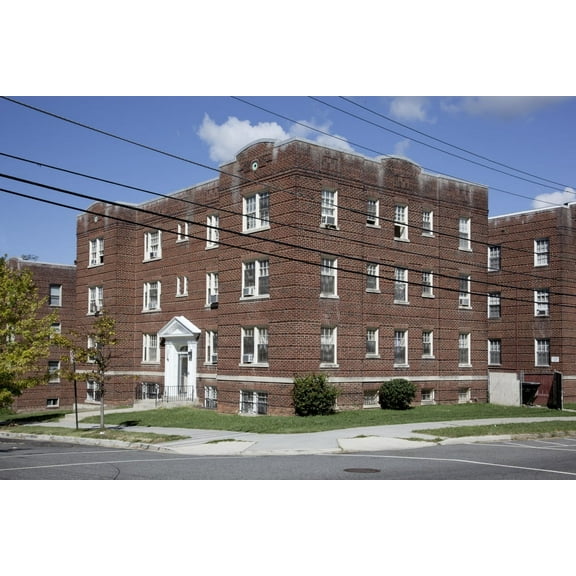 Print: Apartment Building, Corner Of 14th St. And Somerset Pl., NW