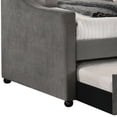 thumbnail image 2 of Benzara Upholstered Fabric & Wood Twin Daybed with Trundle in Gray, 2 of 4