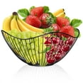 thumbnail image 3 of Metal Fruit Basket Houseware Wire Fruit Basket Snack Bread Storage Basket For Kitchen Dining Table Organizer, 3 of 5