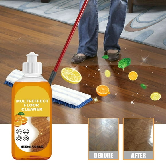 LSLJS Powerful Decontamination Floor Cleaner Laminate Floor Cleaners Concentrate Wood Floor Cleaning Polishing Brightening Tile Multipurpose Cleaning for Tile 100Ml on Clearance