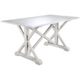 thumbnail image 3 of Table à Manger Style Ferme en Blanc, 3 of 10