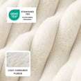 thumbnail image 5 of U By Bedsure Dog Beds for Small Dogs, 25" Furry Puppy Bed Washable Orthopedic Calming Pet Bed with Removable Zipper Cover, Cream, 5 of 10
