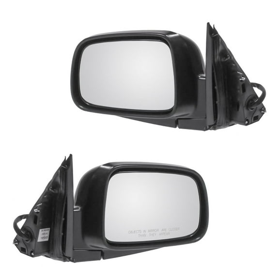 TRQ Power Side Mirrors Textured Black Pair Set Left LH & Right RH for 02-06 CR-V MRA04731