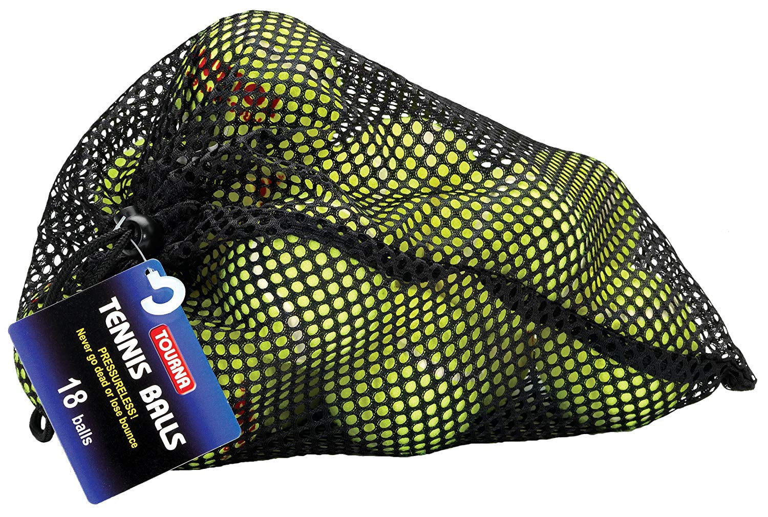 Tourna® Pressure less Tennis Balls 18 Count Bag