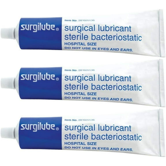 Surgilube Surgical Lubricant Sterile Jelly - 4.25 Ounces Each (Value Pack of 3)