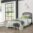 thumbnail image 3 of Hillsdale Furniture Carolina Wood Twin Headboard with Frame, Black, 3 of 3