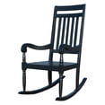 thumbnail image 2 of Carolina Classic Belmont Wooden Slat Rocker in Black, 2 of 3
