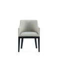thumbnail image 2 of Manhattan Comfort Gansevoort 19.5" Faux Leather Dining Armchair in Stone, 2 of 8