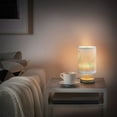thumbnail image 6 of Seashell Starfish Beach Bedside Table Lamp LED Warm Lights with USB Charging Port Retro Cylinder Desk Lamps, 6 of 7