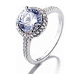 thumbnail image 1 of Anillo de plata 925 para mujer con circonitas Elegant Engagement Lo, 1 of 8