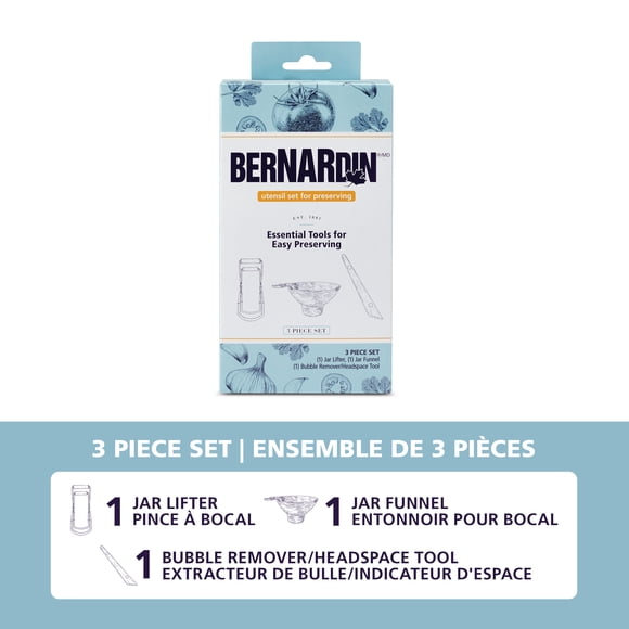 Ensemble d’ustensiles Bernardin pour la mise en conserve, ensemble de 3 pièces