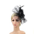 thumbnail image 3 of Cocktail Chapeau Sinamay Fascinator Mariage Église Kentuky Derby Robe de Soirée, 3 of 7