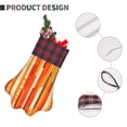thumbnail image 5 of Dog Paw Decorative Socks 17x11.8in Top With A Strap Design For Easy Hanging For Festive Christmas Party Decorations Orangered Stripe Hand-Drawn Sketch_2, 5 of 8
