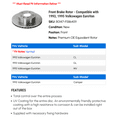 thumbnail image 2 of Front Brake Rotor - Compatible with 1993, 1995 Volkswagen EuroVan, 2 of 2