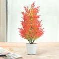 thumbnail image 5 of Xecvkr Artificial Christmas Pine Tree with Pot Small Potted Decor for Living Room Tabletop Holiday Festive Ornament 50x15x15 cm, 5 of 6