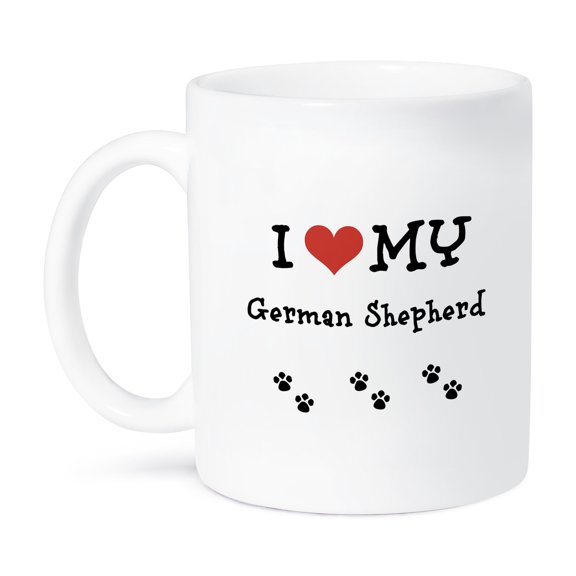 3dRose, I Love My - German Shepherd, 15oz Mug