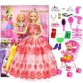 thumbnail image 1 of Conjunto de muñecas Barbie, caja de regalo, vestido de novia de princesa para niña, juguete para niños (X4), 1 of 5