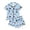 48Blue119, variant on XAOFW Halloween Girls Pajamas Sets Short Sleeve Lapel Cartoon Print Shirts And Shorts Two Piece Sleepwear Loungewear Sets Breathable Homewear 3-4 Years
