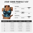 thumbnail image 7 of Fotbe Lightning Pattern Womens' Sports Bra Longline Wirefree Padded with Medium Support Sports Moisture-Wicking Workou Vest,Tank Top-X-Large, 7 of 7