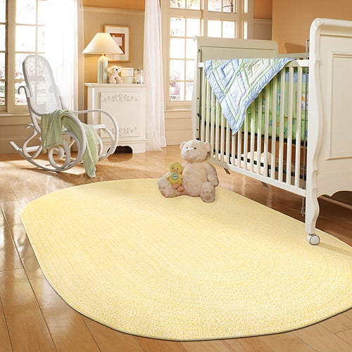 Spring Garden Braided Rug Yellow