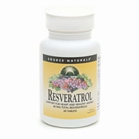 Resvératrol 40 mg protection antioxydante supplément alimentaire comprimés, 60 Ea