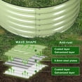 thumbnail image 5 of Olle Galvanized Raised Garden Beds Outdoor Easy Quick Setup, 17" Tall, 4-in-1 Metal Planter Boxes Outdoor for Flowers Vegetables Fruits Herbs DIY Gardening, Cobalt Blue, 5 of 7