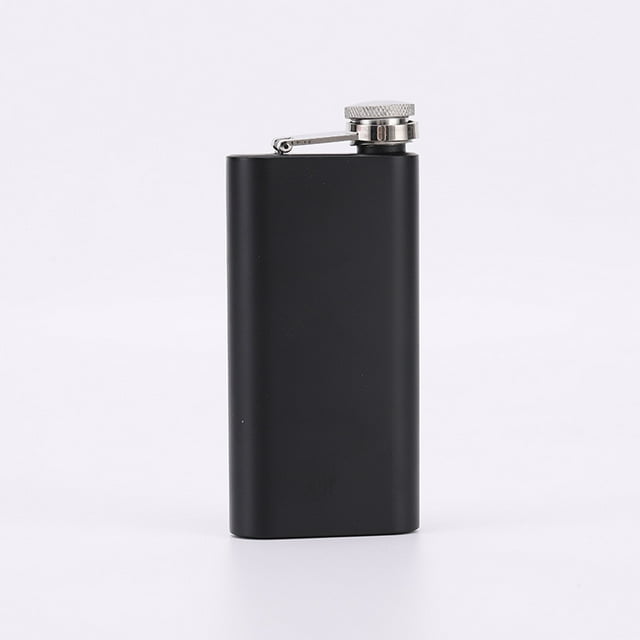 Black Compact Stainless Steel 304 Wine Flask - Lightweight, Portable Mini Liquor Container for Home, Outdoor Camping & Picnics, Rustproof & Easy to Clean, Stylish Retro Design Ideal Gift for Wine