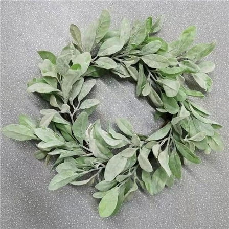 Green Lambs Ear Wreath