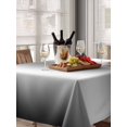 thumbnail image 6 of Ombre Black White Table Cloth, Simple Abstract Striped Farmhouse Waterproof Tablecloth for Rectangle Tables, Reusable Washable Fabric Table Cover for Restaurant Kitchen Dining Tables 60"x102", 6 of 6